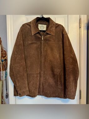 Vintage Bostonharbour Suede Outdoor Jacket Mens Large
